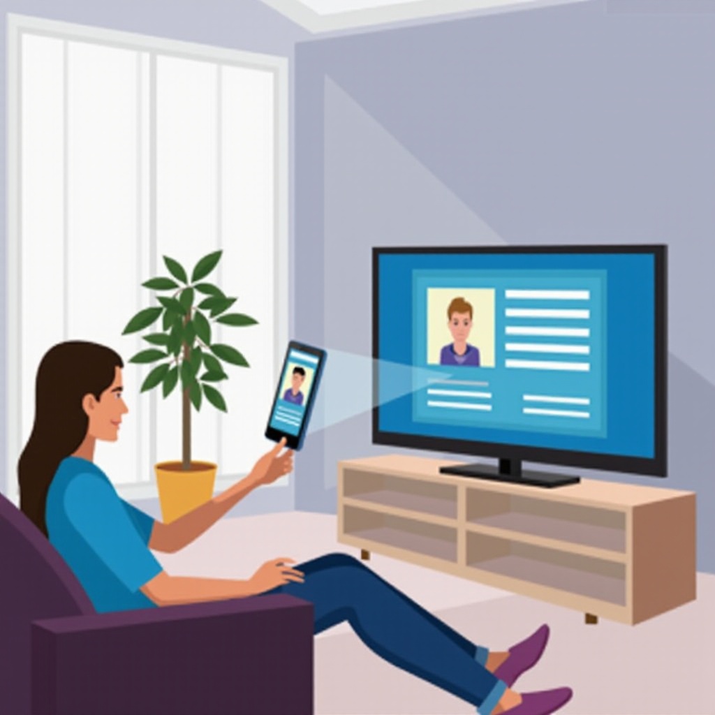 как да изведа екрана на телефона си на телевизора