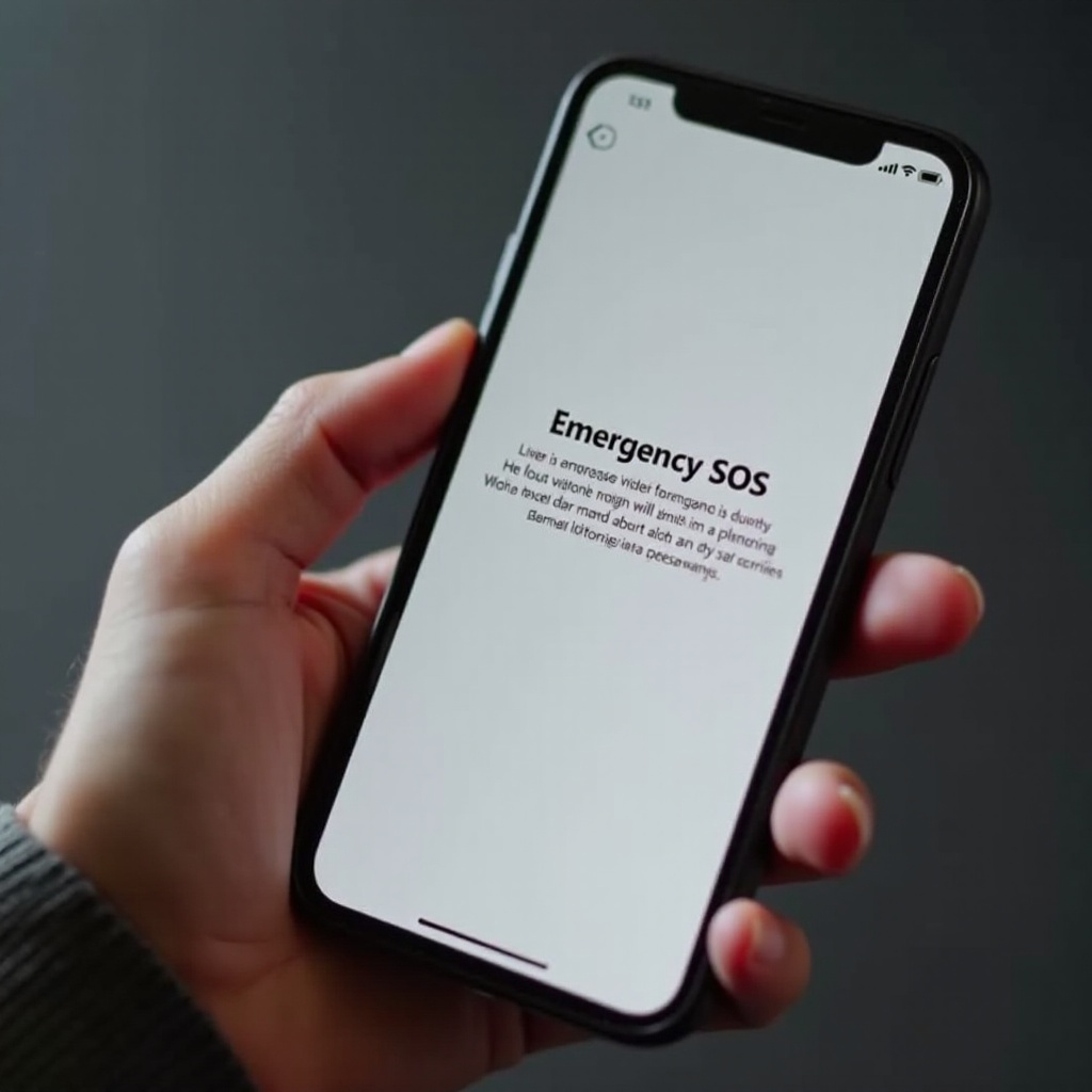 jak zastavit nouzové SOS na iPhonu