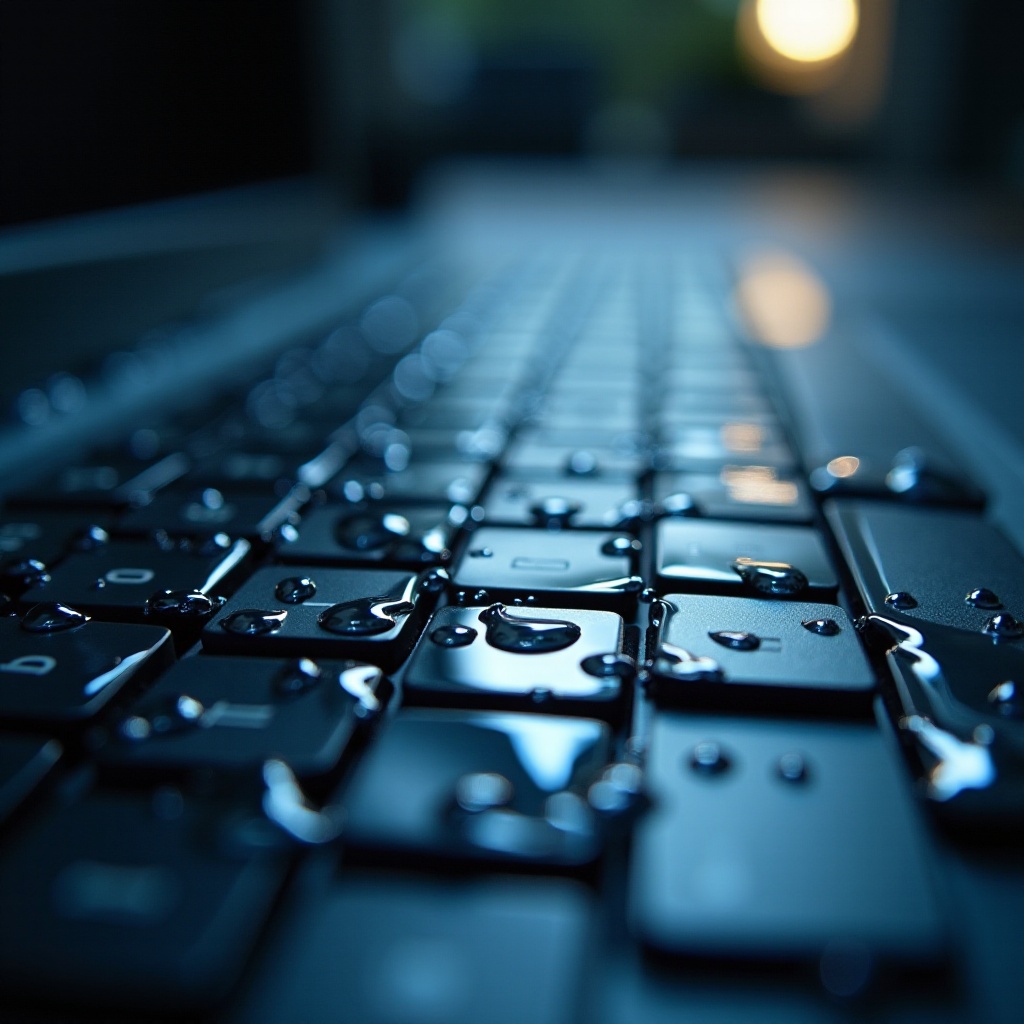 rozlałem wodę na klawiaturę