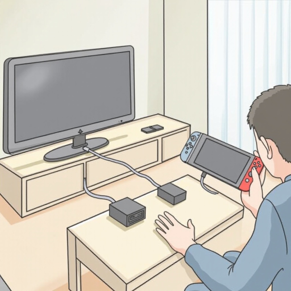 как подключить nintendo switch к телевизору без док-станции