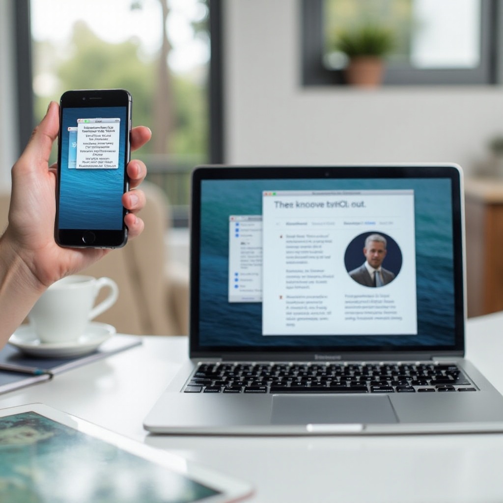 как да отразите iPhone на MacBook без iCloud