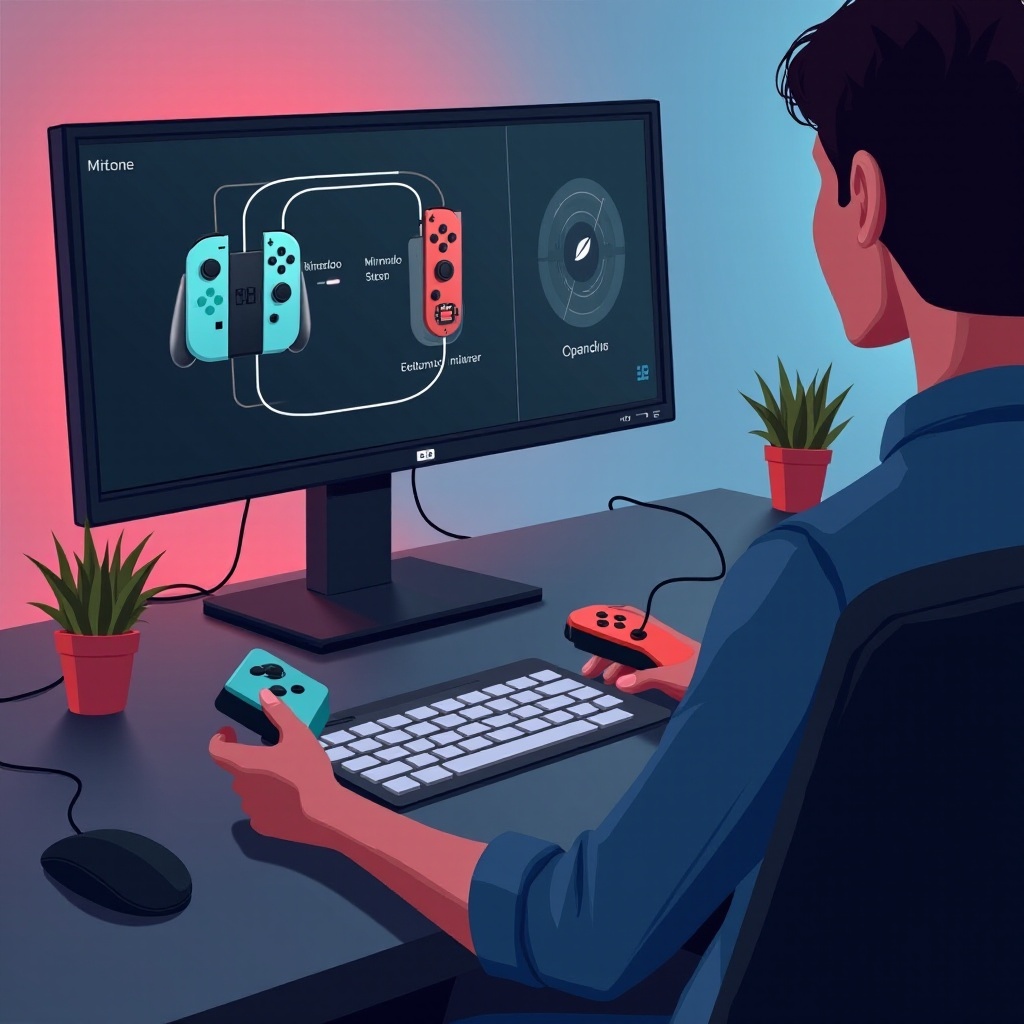 jak připojit ovladače Nintendo Switch k PC