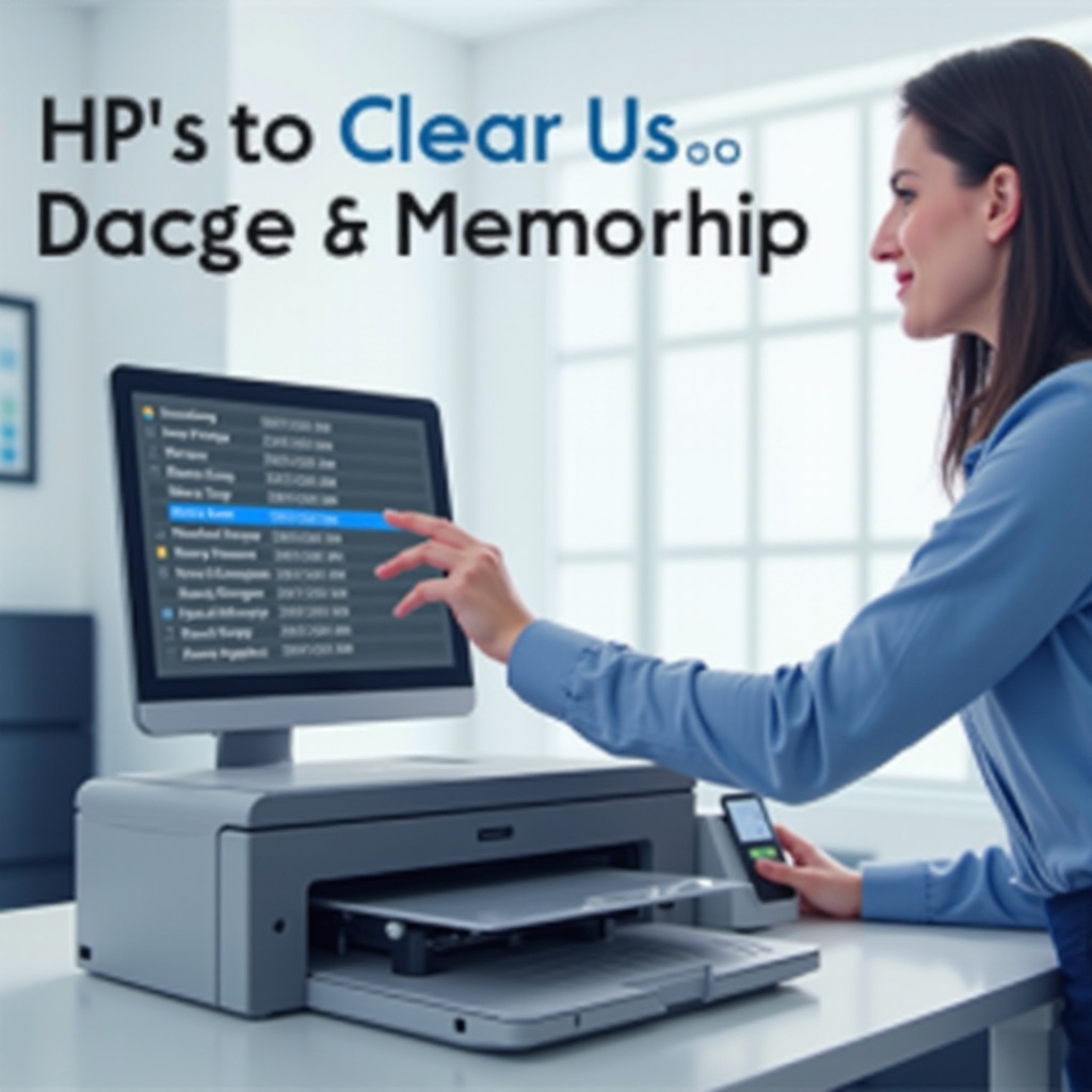 како обрисати меморију HP штампача