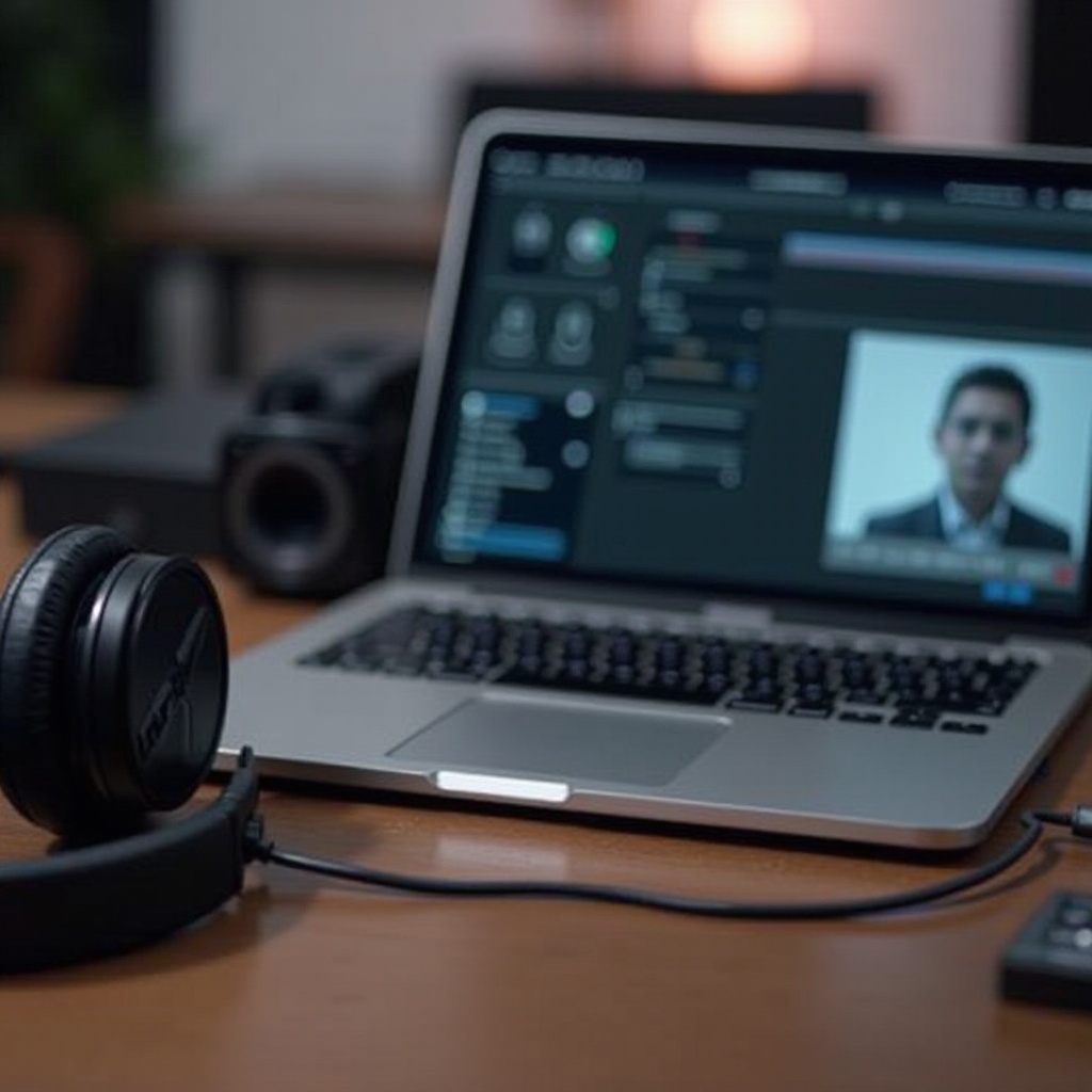 просто оборудване за подкаст macbook
