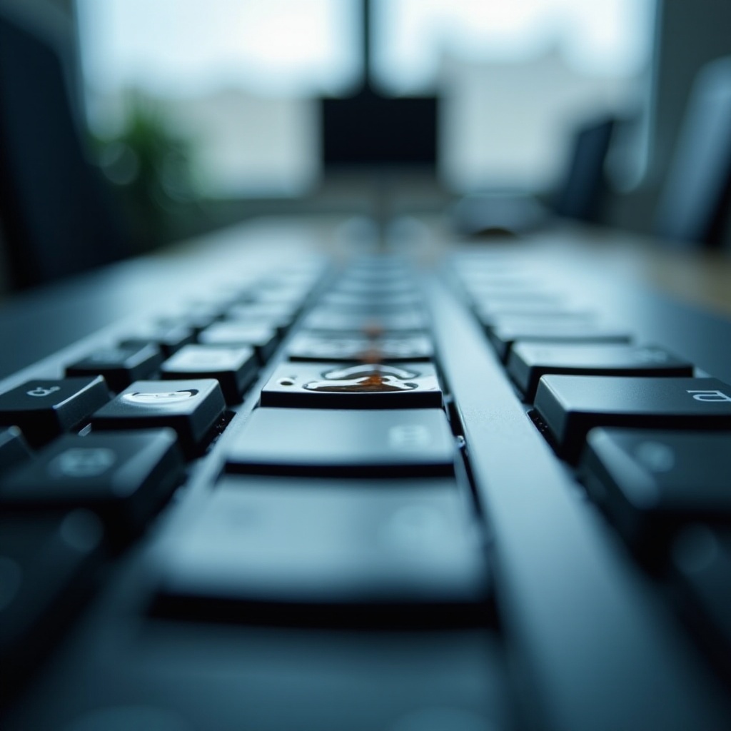 把水灑在鍵盤上