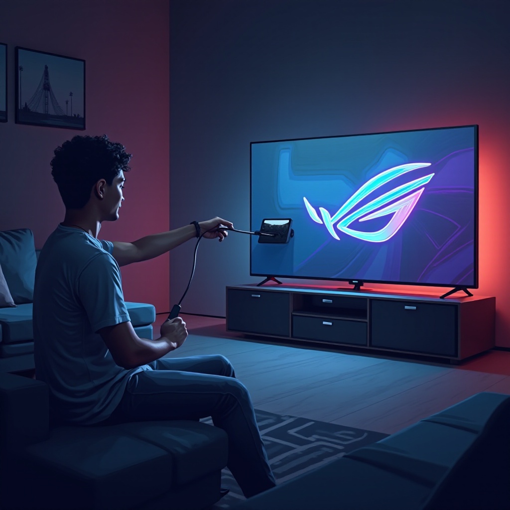 如何將 ROG Ally 連接到電視