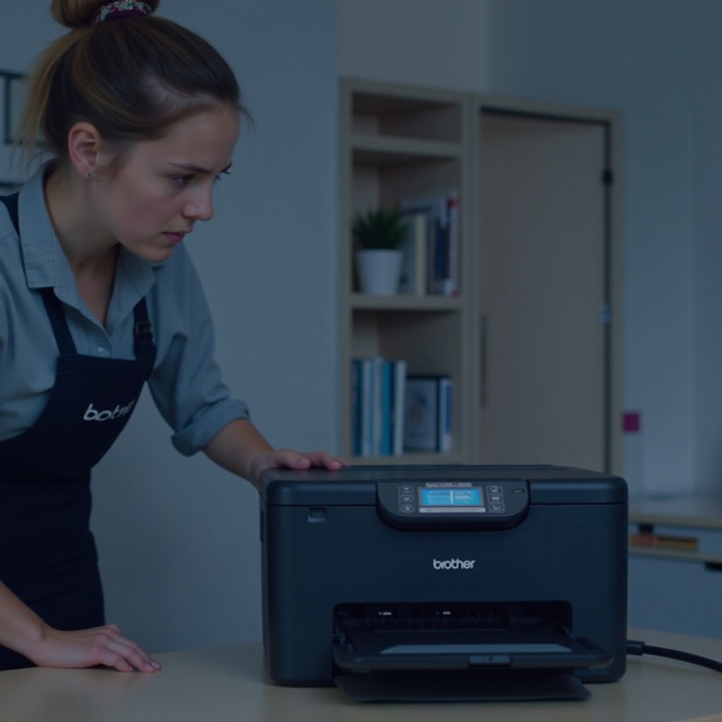 принтерът Brother не се включва