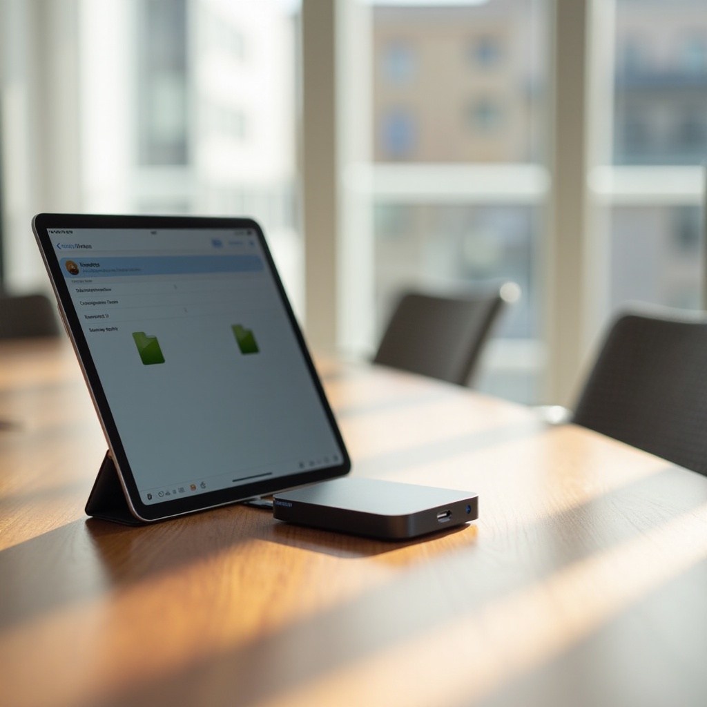 can you connect an external hard drive to an ipad