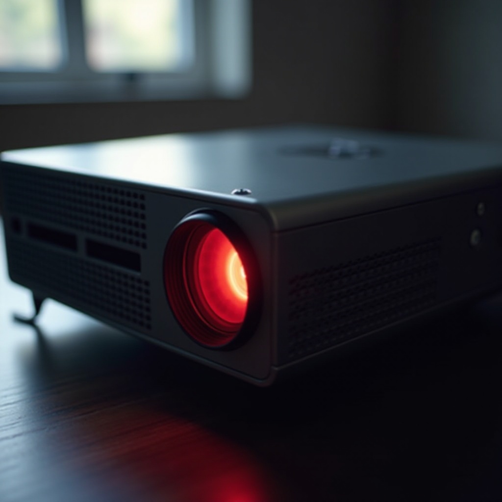 projektor yoton nie włącza się, czerwona lampka