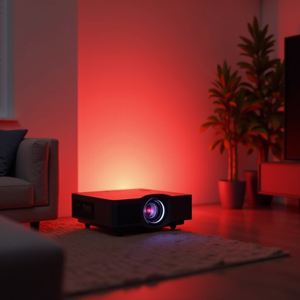 projektor yoton nie włącza się, czerwona lampka