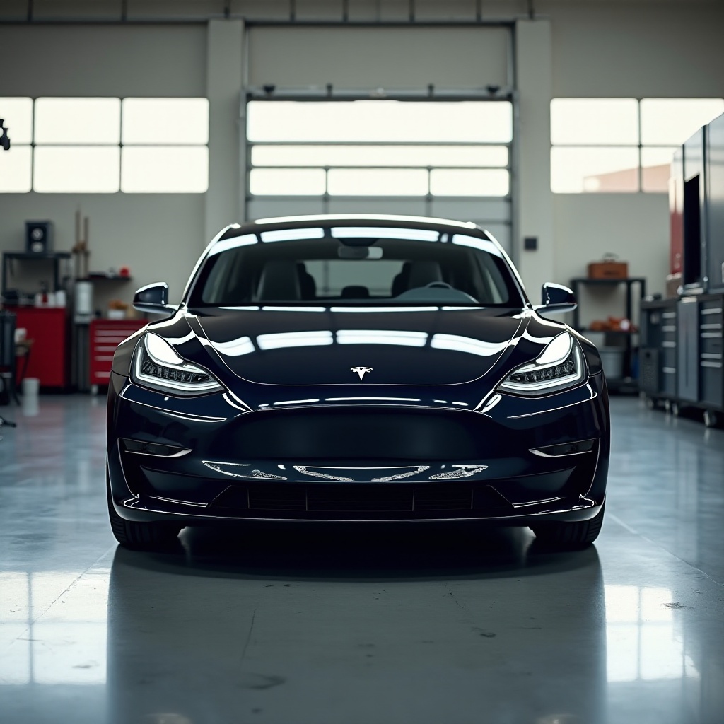 замена бампера tesla model 3