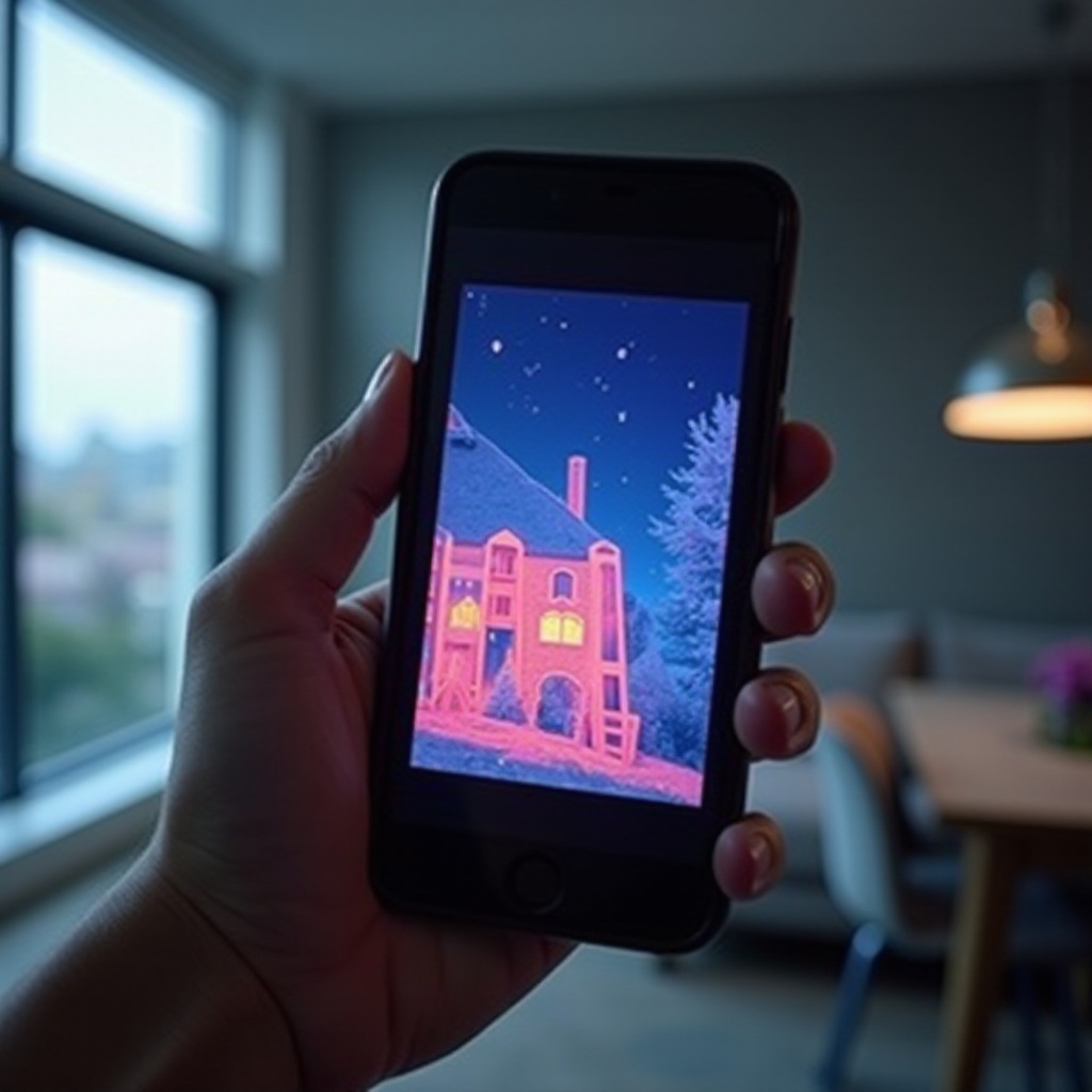 chytrý telefon s infračervenou kamerou