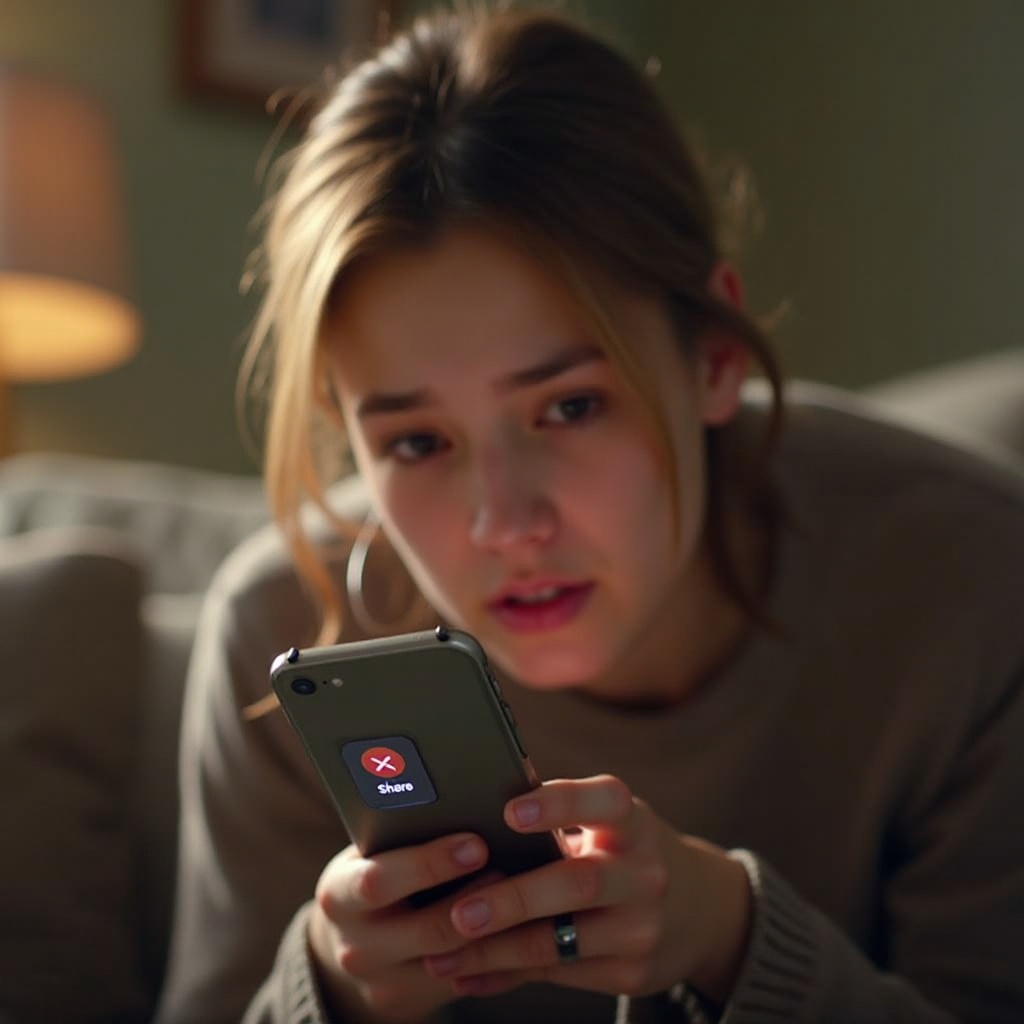 why can't i share a note on iphone