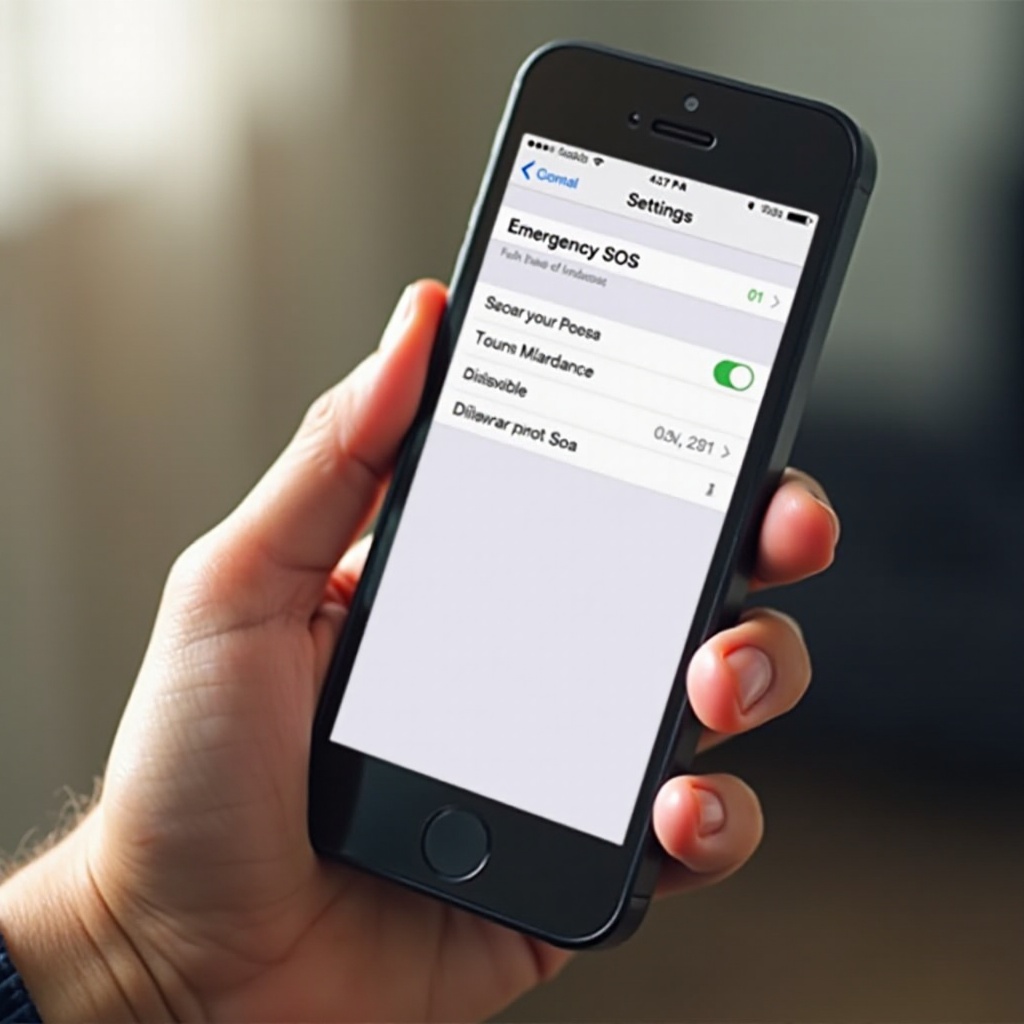 как отключить экстренный SOS на iPhone