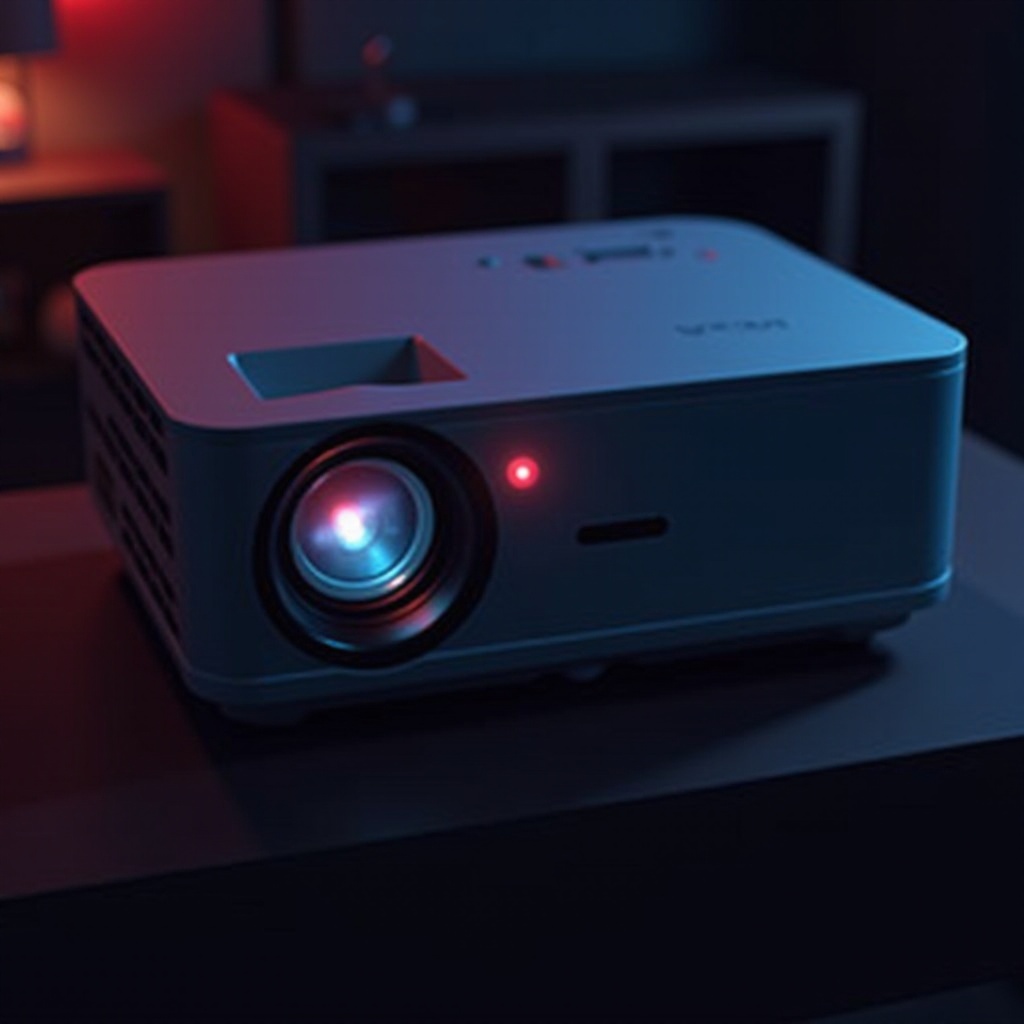 projektor yoton se nezapne, svítí červené světlo